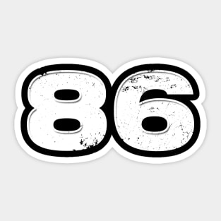 86 Vintage Cracked Sticker